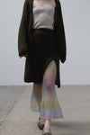 SWAYING/KNIT seamless mohair suit SW212SZ68 brown PS16
